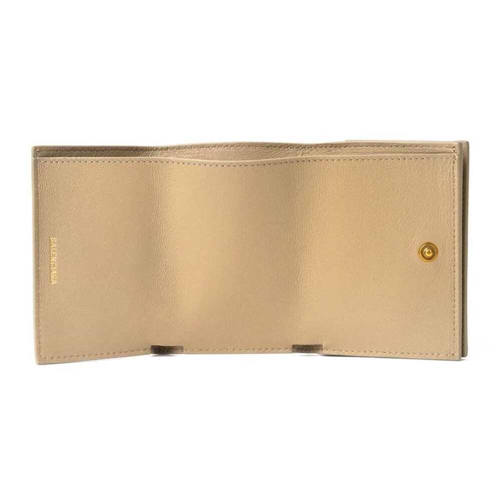 Balenciaga Tri-Fold Wallet in Signature Taupe - Picture 4 of 9